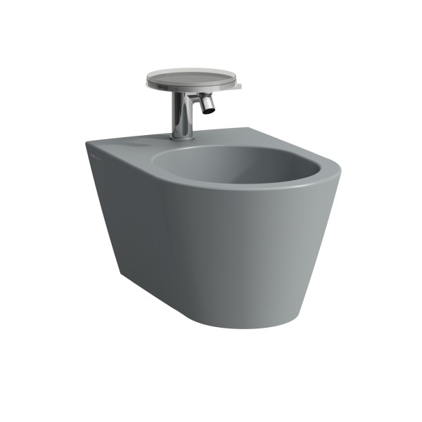 LAUFEN Wandbidet Kartell 545x370 1 Hahnloch, graphit matt, H8303317583021