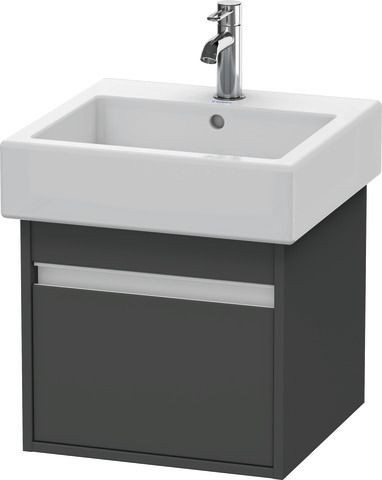 Duravit Ketho Waschtischunterbau wandhängend Graphit Matt 450x440x410 mm - KT668504949