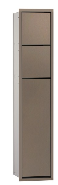emco WC-Modul asis 150 elox Unterputz, 809 mm, Türanschlag rechts ohne Einbaurahmen, 978303252