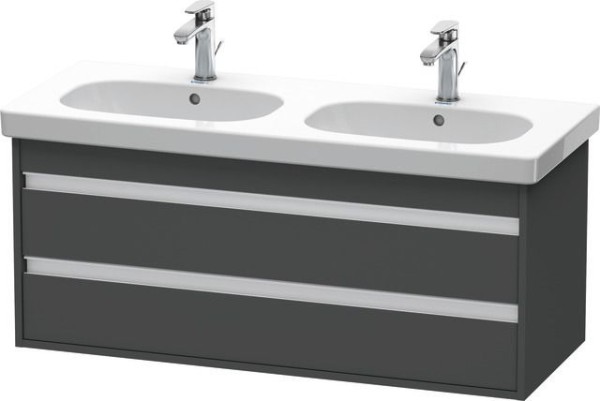 Duravit Ketho Waschtischunterbau wandhängend Graphit Matt 1150x455x480 mm - KT664904949