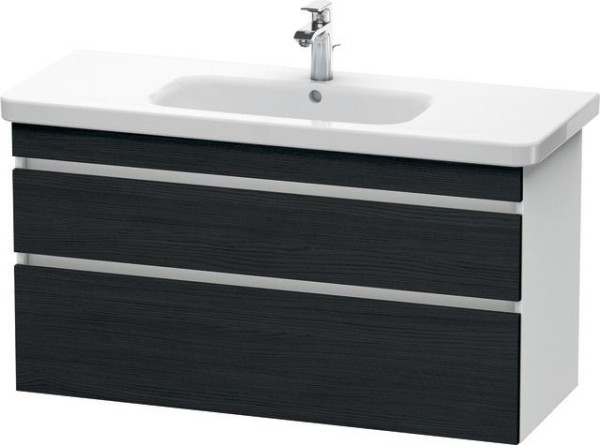 Duravit DuraStyle Waschtischunterbau wandhängend Eiche Schwarz & Weiß Matt 1130x448x610 mm - DS64950