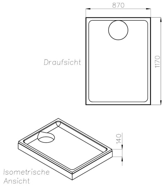 Neuesbad Wannenträger für Bette Ultra Space 120x90x2,5