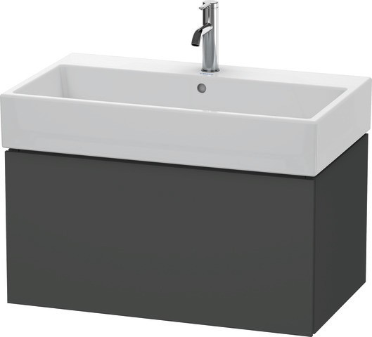 Duravit L-Cube Waschtischunterbau wandhängend Graphit Matt 784x459x394 mm - LC617704949