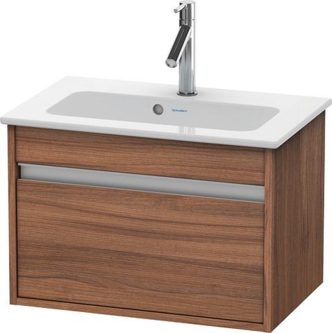 Duravit Ketho Waschtischunterbau wandhängend Nussbaum Matt 600x385x410 mm - KT642207979