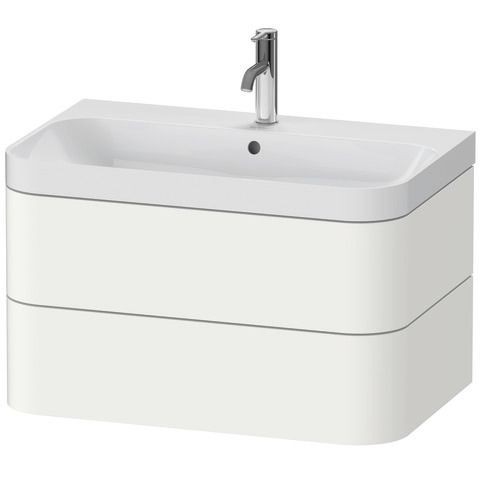 Duravit Happy D.2 Plus c-shaped Set wandhängend Weiß 775x490x480 mm - HP4347O8484