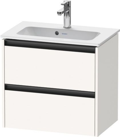 Duravit Ketho.2 Waschtischunterbau wandhängend Weiß Supermatt 610x390x549 mm - K25255084840000
