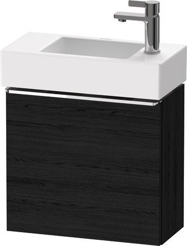 Duravit D-Neo Waschtischunterbau wandhängend Eiche Schwarz Matt 484x222x440 mm - DE4219L10160000