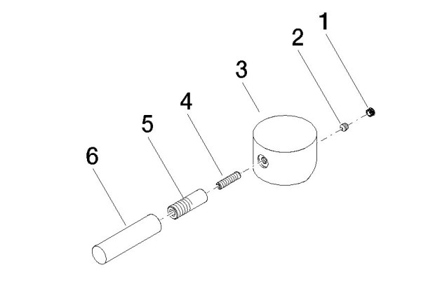 Dornbracht Griff für Waschtisch Stand Ersatzteile 90206204100 140 x 90 x 95 mm Platin gebürstet