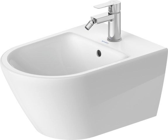 Duravit D-Code Wand-Bidet, verdeckte Befestigung, weiss