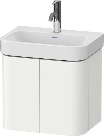 Duravit Happy D.2 Plus Waschtischunterbau wandhängend Weiß Supermatt 475x350x415 mm - HP438408484000