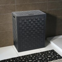 Koh-I-Noor ECOPELLE Koh-I-Noor ECOPELLE Wäschekorb, mit Innensack 48,5x60,5x30,5, schwarz, 2963BK