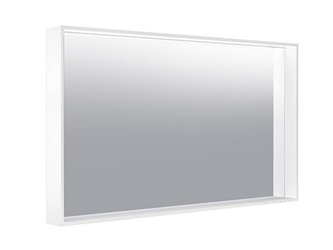 Keuco Lichtspiegel X-Line 33298, mit Spiegelheizung, trüffel, 1200x700x105mm, 33298143500