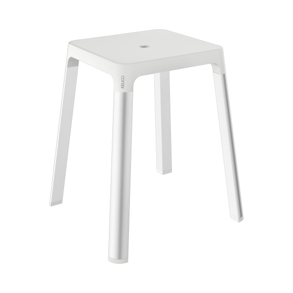KEUCO AXESS Hocker, Aluminium/Kunststoff, B: 42,3 H: 47,6 T: 42,3 cm, 35082170051