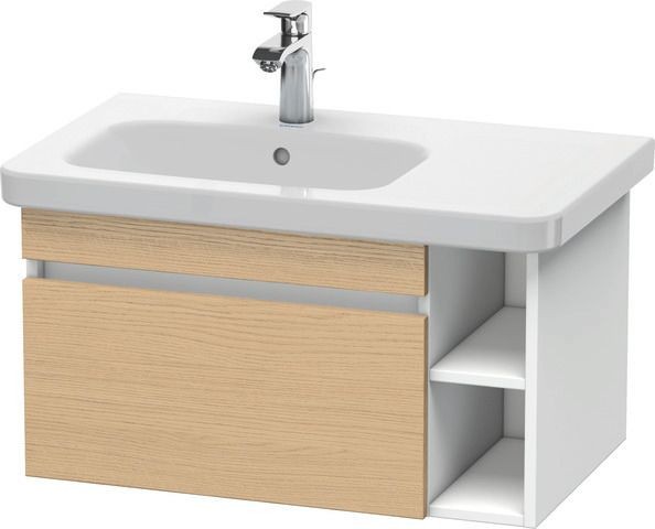 Duravit DuraStyle Waschtischunterbau wandhängend Natur Eiche & Weiß Matt 730x448x398 mm - DS63940301