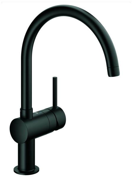 Grohe Einhand-SPT-Batterie Minta 32917 DN15 velvet black, 32917KS0