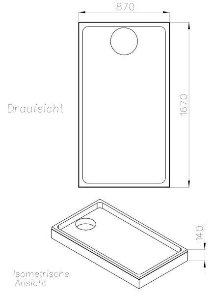 Neuesbad Wannenträger für Ideal Standard Strada 1700x900x60