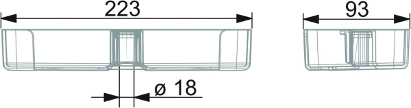 Hansa Seifenschale HANSABASICJET 4473, Transparent, 44730100