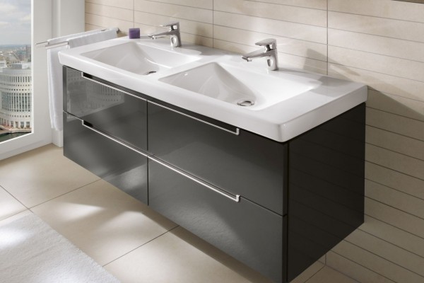 Villeroy & Boch Schrank-Doppelwaschtisch Subway