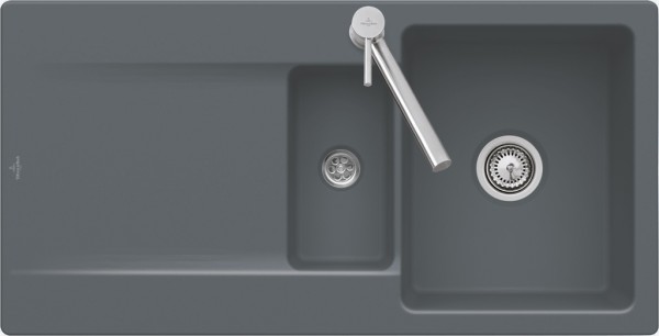 Villeroy & Boch Einbauspüle Siluet 60 R 1000x510mm Exc-Garn. aus TitanCeram, 333702AM