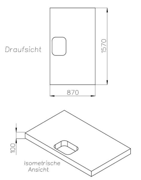 Neuesbad Wannenträger für Laufen Pro 160x90x3,2
