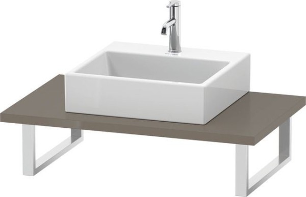 Duravit L-Cube Konsole Flanell Grau Hochglanz 800x550x30 mm - LC106C08989