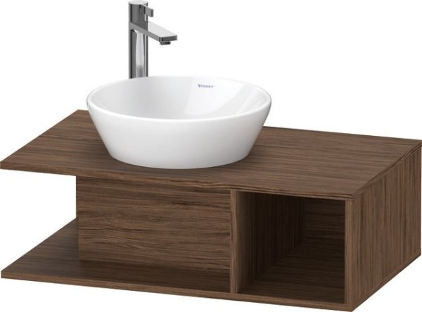 Duravit D-Neo Konsolenwaschtischunterbau wandhängend Nussbaum dunkel Matt 800x480x260 mm - DE4918021
