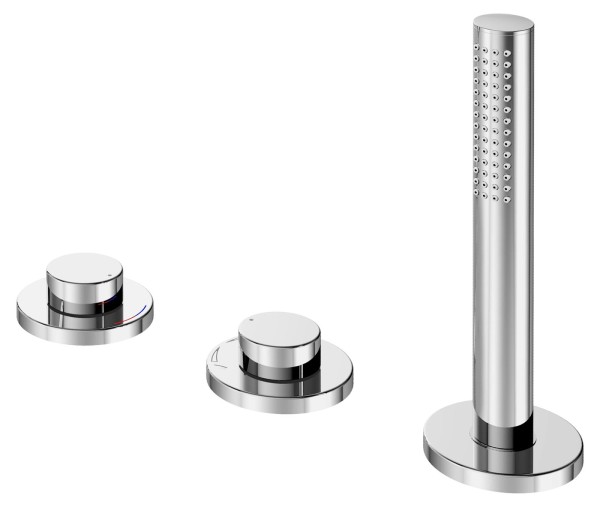 Keuco Wannenmischer Edition 400 51130, 3-Loch, Wannenrandmontage, verchromt, 51530010500