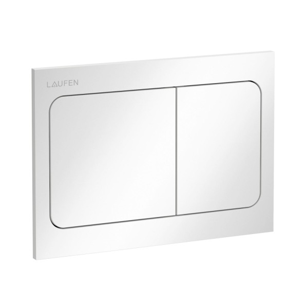 Laufen Betätigungsplatte AIR INEO mit Zweimengenbetätigung weiß, H9001130000001