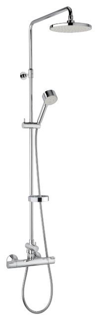 Damixa Space Akita Thermostat Duschsystem, Chrom, 409100000 409100000