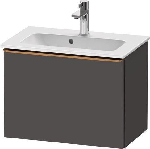 Duravit D-Neo Waschtischunterbau wandhängend Graphit Matt 610x372x440 mm - DE4268004490000