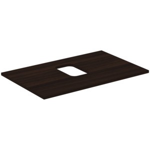 Ideal Standard Waschtischplatte i.life B mittigerAusschnitt f.1 Schale 802x507x18mm Coffee Oak, T541