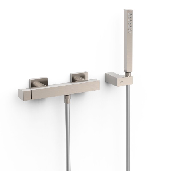 Tres Einhebel Brausemischer Anti Kalk Messing Handbrause , 20216701AC