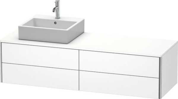 Duravit XSquare Konsolenwaschtischunterbau wandhängend Weiß Matt 1600x548x400 mm - XS4914L1818