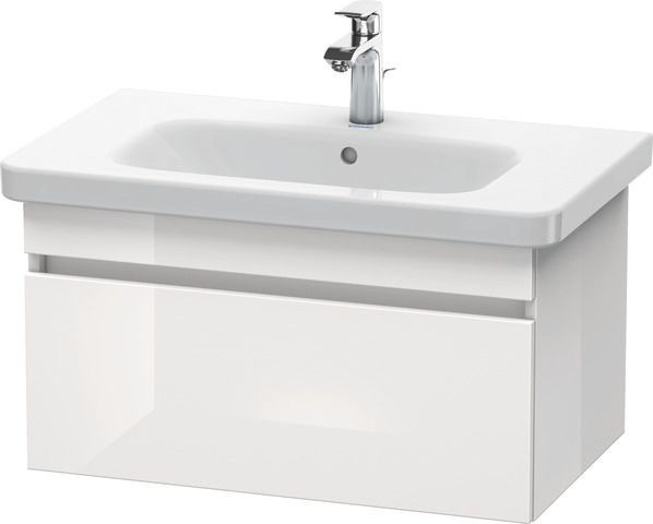 Duravit DuraStyle Waschtischunterbau wandhängend Weiß Hochglanz 730x448x398 mm - DS638102222