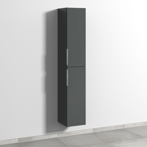 Sanipa 3way Hochschrank mit 2 Türen, Anthrazit-Matt
