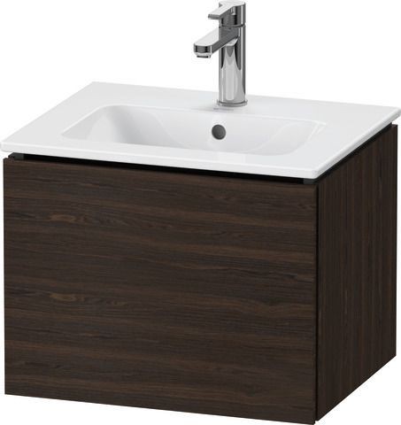 Duravit L-Cube Waschtischunterbau wandhängend Nussbaum gebürstet Matt 520x421x400 mm - LC611806969