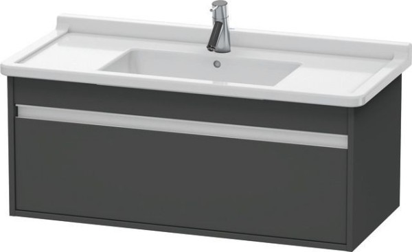 Duravit Ketho Waschtischunterbau wandhängend Graphit Matt 1000x455x410 mm - KT666504949