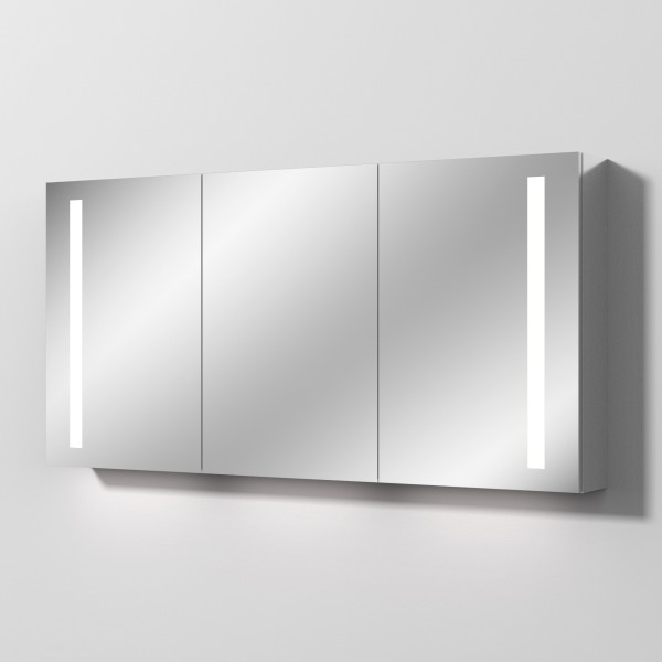 Sanipa Reflection Aluminium-Spiegelschrank ALEX 150 mit LED-Beleuchtung, AU3199Z