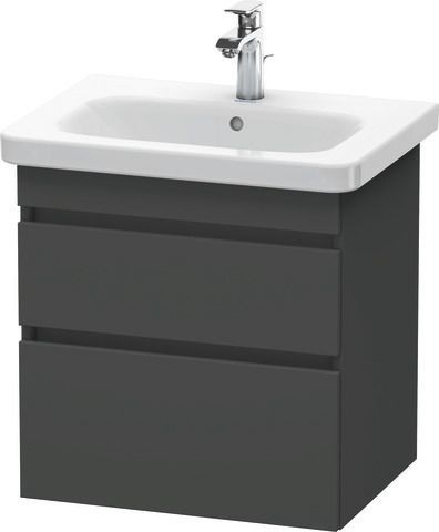 Duravit DuraStyle Waschtischunterbau wandhängend Graphit Matt 580x448x610 mm - DS648004949
