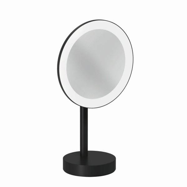 Kludi VELA R LED-Kosmetikspiegel freistehend mattschwarz, 5899539F