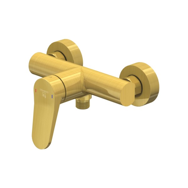 Steinberg Serie 340 Aufputz-Einhebelmischer 1/2", für Dusche, brushed gold, 3401200BG
