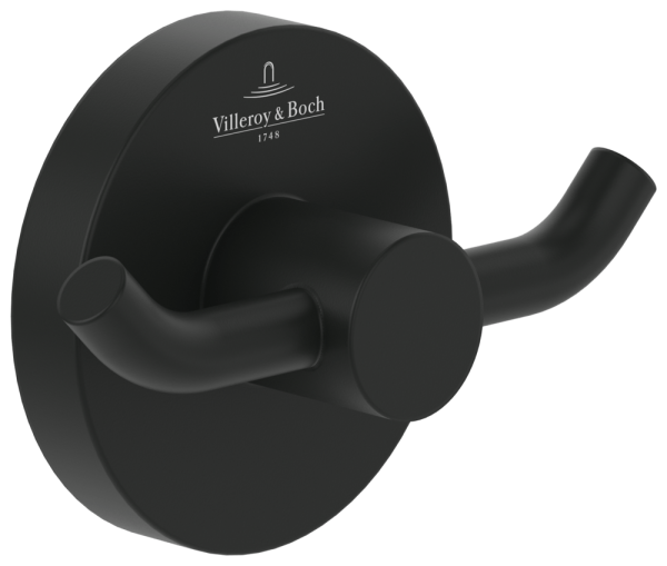 Villeroy & Boch Doppel-Handtuchhaken Elements - Tender 76x32x54mm Matt Black