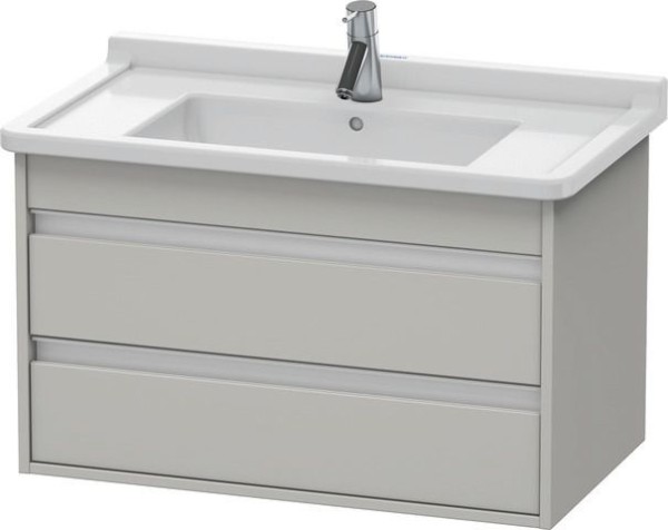 Duravit Ketho Waschtischunterbau wandhängend Betongrau Matt 800x455x480 mm - KT664400707
