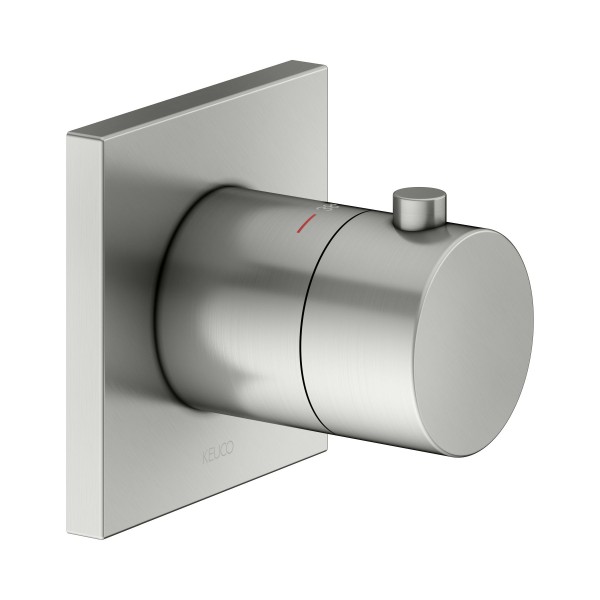 Keuco Thermostat IXMO 59553, eckig, Edelstahl-finish, 59553060002