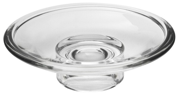Emco amphora Glasteil (Seifenschale), Ersatzglas zu S1930, Kristallglas klar, 193000090