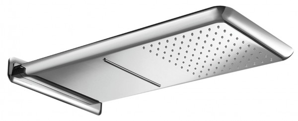 Herzbach Herzbach Living Spa Regenbrause Wand Regen/Schwall 270mm x 593mm poliert, 11.663000.1.01