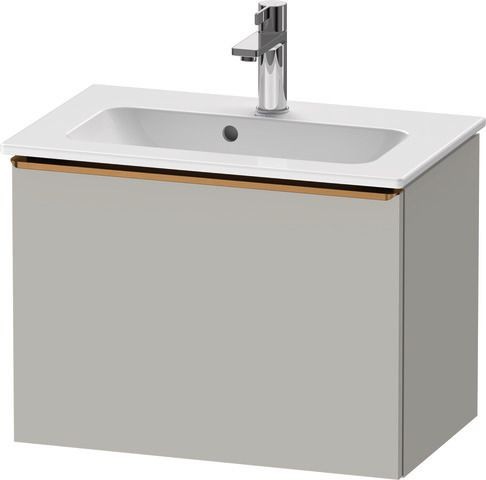 Duravit D-Neo Waschtischunterbau wandhängend Betongrau Matt 610x372x440 mm - DE4268004070000