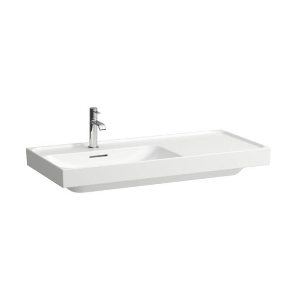 LAUFEN Waschtisch MEDA 460x1000x160 Ablage rechts 1 Hl. m.Ül. Weiß, H8171180001041