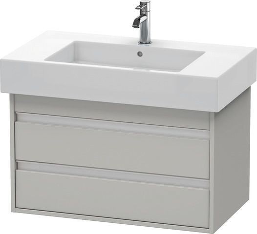Duravit Ketho Waschtischunterbau wandhängend Betongrau Matt 800x455x480 mm - KT664000707
