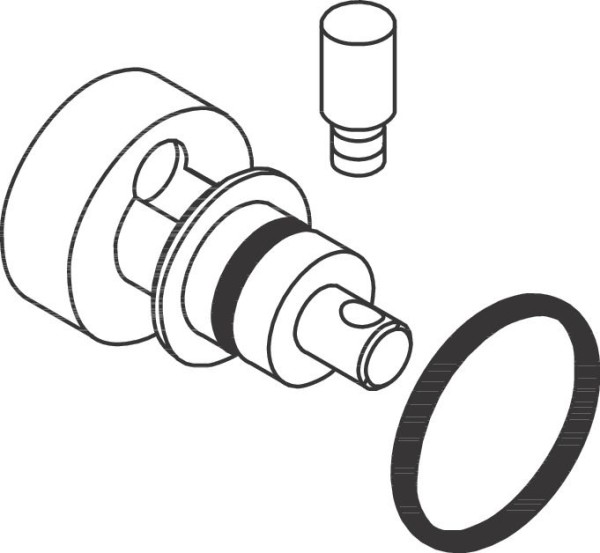 Hansgrohe Umsteller Axor Starck für Duschsäule Duschkabine komplett chrom, 96649000